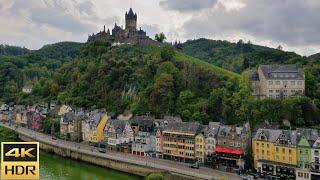 Mosel River (Moseltal) - Germany 4K - Burg Cochem, Ehrenburg ...