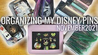 Organizing My Disney Pins | November 2021 | #DisneyPins