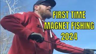 First Time Magnet Fishing in 2024 | Got SKUNKED