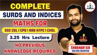 COMPLETE SURDS AND INDICES FOR SSC CGL |CRACK SSC CGL IN FIRST ATTEMPT