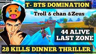 T- BTS  28 Kills Dominant 44 Alive Last Zone Highest kills trophy #madan #bgmilivetamil #bgmitamil