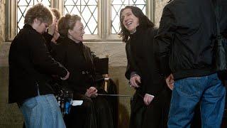 Alan Rickman Behind the Scenes of Harry Potter