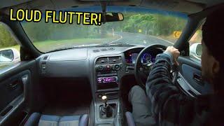 550HP MODIFIED RB25DET R33 TURBO FLUTTER NOISES