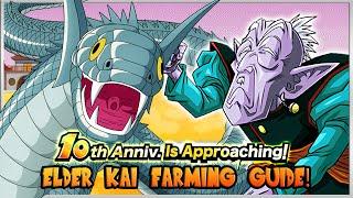 DON'T MISS THESE 30 ELDER KAIS! DOKKAN 10TH ANNIVERSARY PREP ELDER KAI FARMING GUIDE [Dokkan Battle]