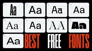 9 Free MUST-HAVE fonts for graphic designers