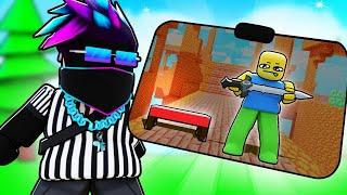 I Coached THE WORST MOBILE PLAYER In Roblox BedWars!