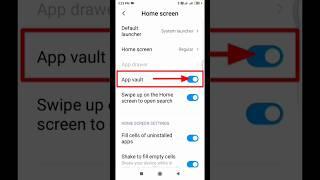 App vault setting ko on kaise kare #youtube #shorts #videos #viral #trending #impossible