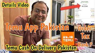 Temu App Review Pakistan | How to Order Temu App ..? l Temu Cash On Delivery Pakistan