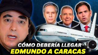 Con Blinken y Rubio en avión oficial