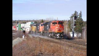 CN & VIA rail action around Atlantic Canada January 2019