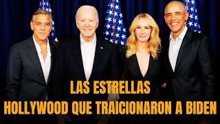 TRAIDORES: La lista de las estrellas Hollywoodenses que le hicieron el feo a Biden, incluido Obama