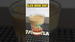 Crazy Looking Shot | The Alien Brain!  #shots #layeredshots #liquor #cocktailsathome