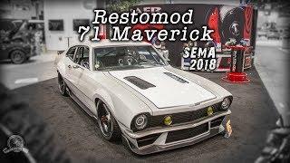 Restomod 71 Ford Maverick, Jimmy Shaw, Baer Brakes booth, SEMA 2018