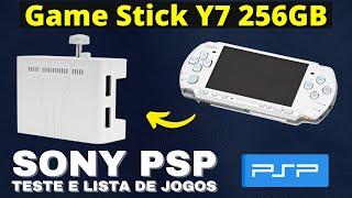 Testando Jogos do PSP no Game Stick Y7 256GB e Mostrando Lista de Games