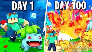 I Spent 100 DAYS in Minecraft PIXELMON! (Pokémon Mod)