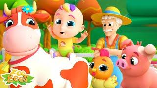 Old Macdonald Had A Farm E-I-E-I-O, Animal Cartoon and Fun Kids Song