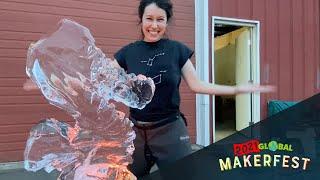 The Magical World Of Ice Sculpting - Carve A Sea Creature | Global MakerFest 2021 Segment