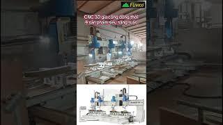 CNC 3D 5 trục - Gia công đồng thời 4 sản phẩm P6 / Duy Hậu- Đại Phúc Vinh CNC #cnc #machine #fuvico