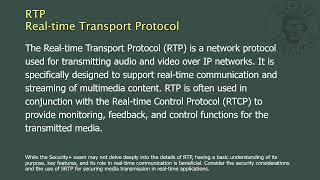 RTP - Real-time Transport Protocol