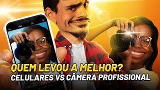 CELULARES TOPO DE LINHA VS CÂMERA PROFISSIONAL | QUEM LEVOU A MELHOR?