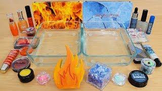 Fire vs Ice - Mixing Makeup Eyeshadow Into Slime Special Series 226 Satisfying Slime Video