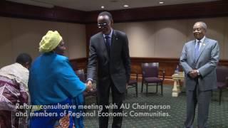 President Kagame and First Lady Jeannette Kagame attend the 28th African Union Summit