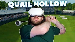 CAN I BREAK 85 AT QUAIL HOLLOW IN VR? - Golf+ Gameplay (YOGESVR Golf Club)