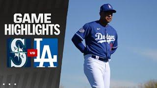 Dodgers vs Mariners Game Highlights (3/7/25) MLB Highlights