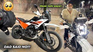 Dad did not enjoy the KTM Adventure 390 