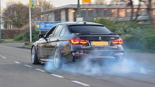 BMW M's Accelerating - HUGE BURNOUTS! 800HP M3 F80, WideBody M4, 750HP M140i, LOUD M3 E90 And More!