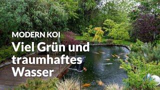 Christians komplett selbstgebauter 37.500 Liter Teich | Modern Koi Blog #6729