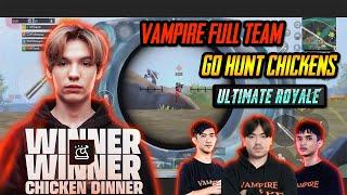 PUBG Mobile Thailand: Vampire Full Team Go Hunt Chickens Ultimate Royale