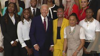 South Carolina Gamecocks women's basketball honored at White House: full video