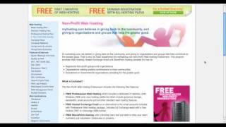 Free Lifetime Web Hosting For Non Profit Organizations