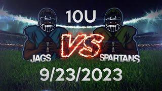 10U Youth Football Argyle Spartans vs Duval Jags 09232023