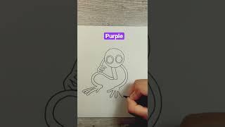 Purple Drawing |Rainbow Friends #rainbowfriends #shorts #tutorial #drawing #howtodraw  #drawingvideo