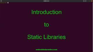 Creating and Linking Static Libraries on Linux with gcc