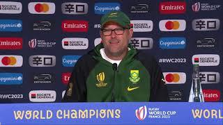 RWC 2023 | NZL 11-12 RSA | FINAL | RSA PRESS CONFERENCE