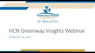 Health Choice Network Presents Greenway Insights Webinar