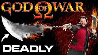 REAL LIFE Chaos Blades?! .. God of War TESTED!
