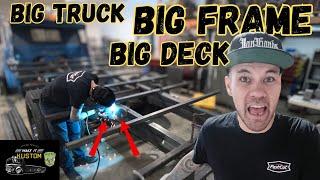 CHASSIS MIG WELDING Frame Extension & RAMP DECK BUILD COE CAR HAULER Tow Truck