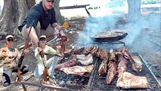 Epic Argentina Dove Hunt and Field BBQ! Dove Eating PIRAÑAS!