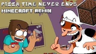PIZZA TIME NEVER ENDS [Fake Peppino's Theme] | Minecraft Cover (ft. @Kweequ )