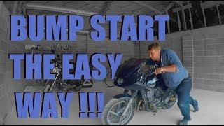 how to bump/push start a Motorcycle (Master the Art of Bump Starting)