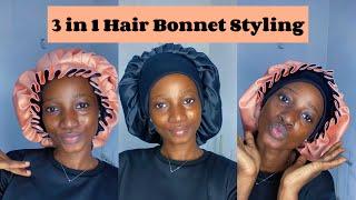 DIY: HOW TO MAKE A 3 IN 1 HAIR BONNET #fashion #beginners #bonnet #Diy #tailor