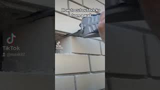 How to remove bricks from brick wall