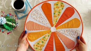 How to create a bright patchwork style Lunchmat | Как создать яркий ланчмат в стиле пэчворк