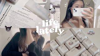 life lately  | high school student, grwm for kpop performance, sticker deco, cute cafe, small haul