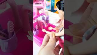 Satisfying with Unboxing & Review Miniature Bath Sink | ASMR Video no music #asmrtoys #barbievideo