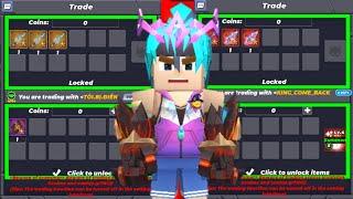 CRAFTING NEW SWORD AND ARMOR AND SELLING IT HOW TO GET RICH IN BLOCK MAN GO SKY BLOCK TRADE VIDEO